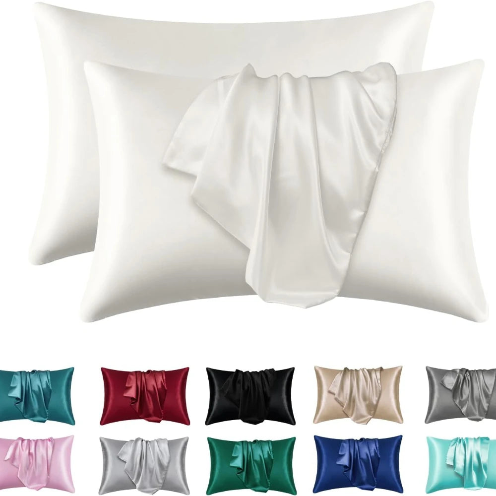 Silky Satin Pillowcase Set (2 Pack)