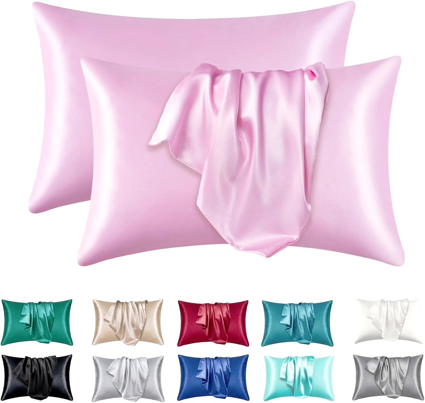 Silky Satin Pillowcase Set (2 Pack)