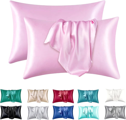 Silky Satin Pillowcase Set (2 Pack)