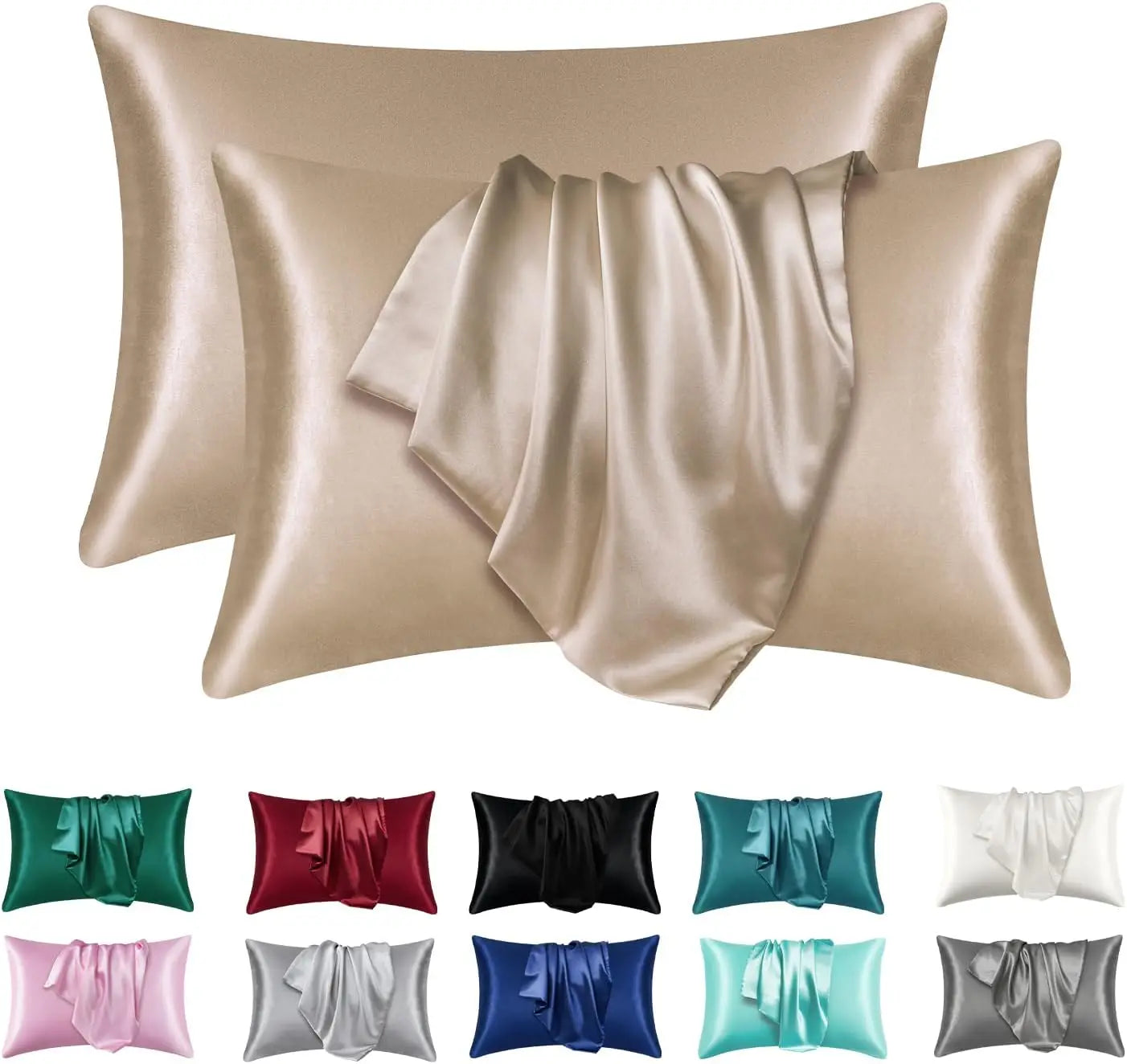 Silky Satin Pillowcase Set (2 Pack)