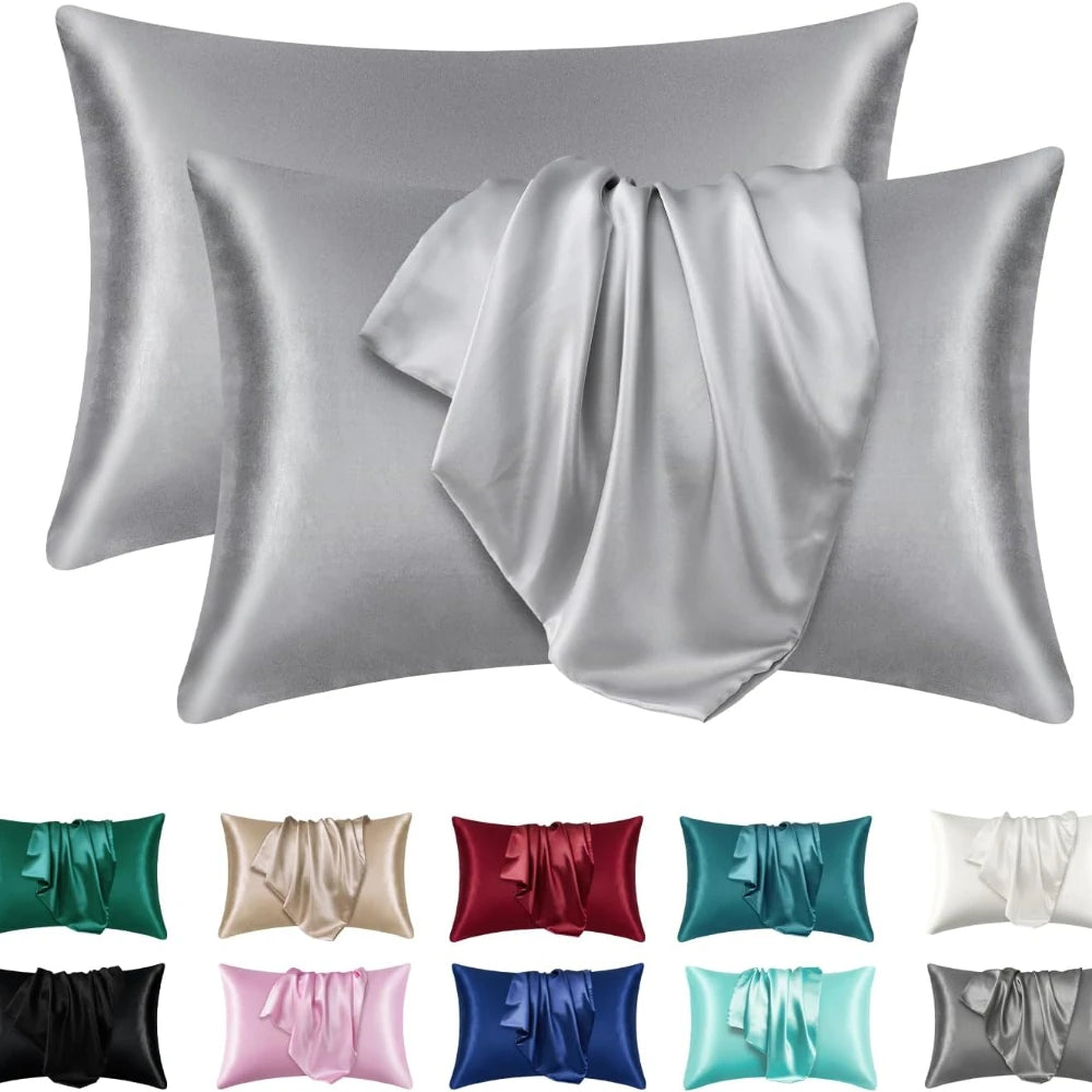 Silky Satin Pillowcase Set (2 Pack)