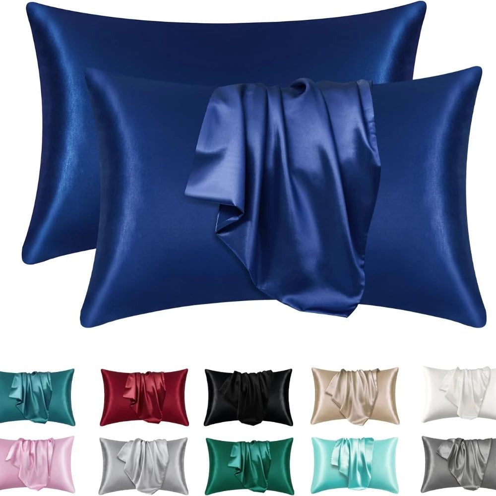 Silky Satin Pillowcase Set (2 Pack)