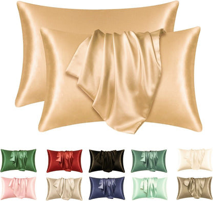 Silky Satin Pillowcase Set (2 Pack)