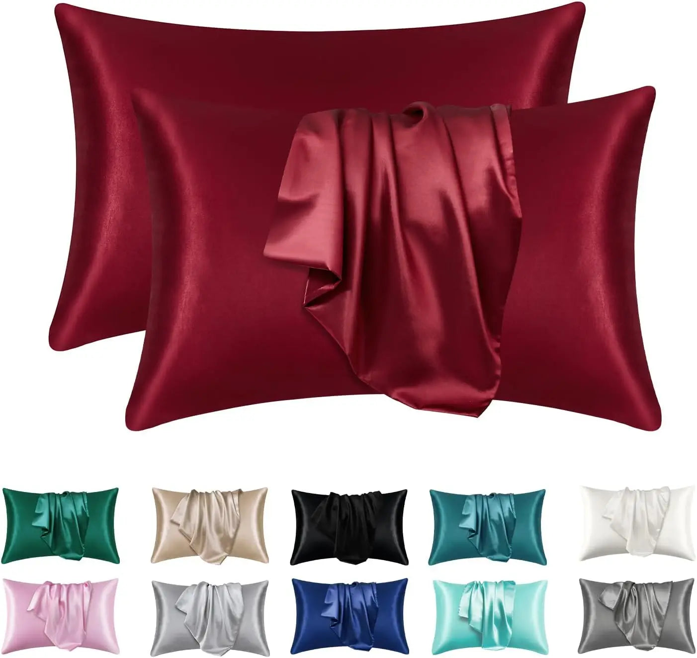Silky Satin Pillowcase Set (2 Pack)