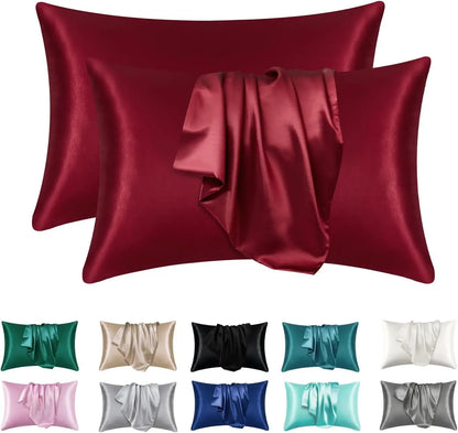 Silky Satin Pillowcase Set (2 Pack)