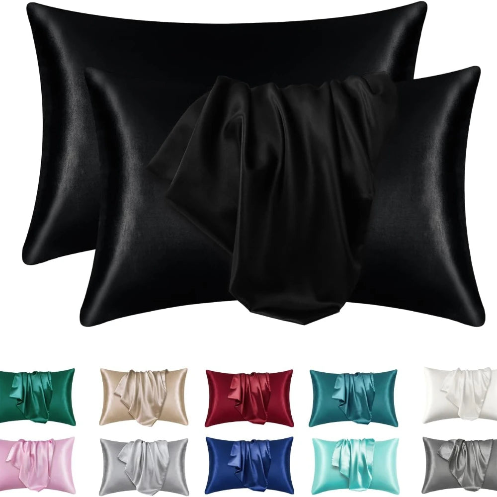Silky Satin Pillowcase Set (2 Pack)